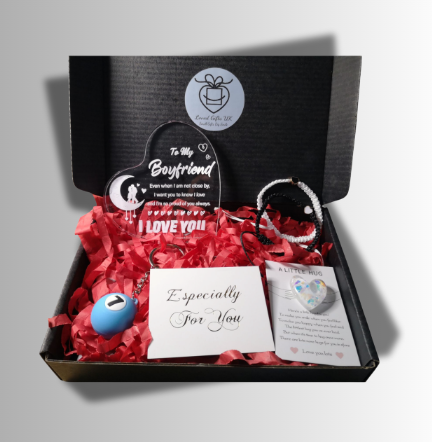 For Him Sport Theme Keyring & Couple Bracelet Box
