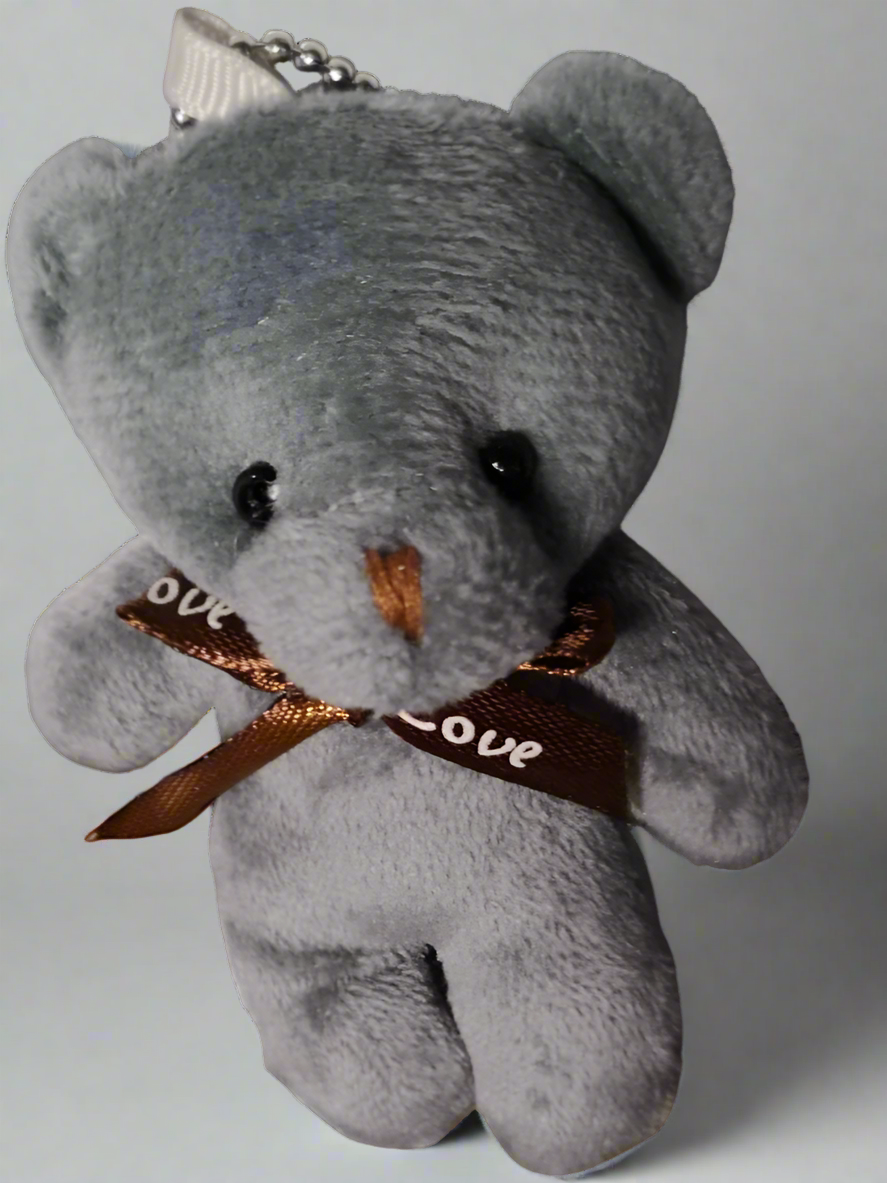 For Her Keyring &  Grey Teddy Bear Box