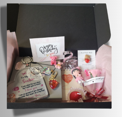 Pink & Red Sister Box